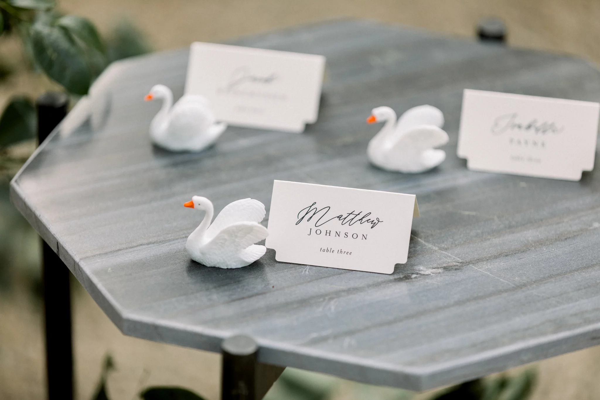 table decor at a swan house wedding in Atlanta GA